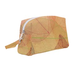 Leaves Patterns Colorful Leaf Pattern Wristlet Pouch Bag (Medium)