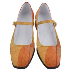 Leaves Patterns Colorful Leaf Pattern Women s Mary Jane Shoes