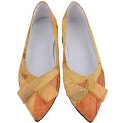 Leaves Patterns Colorful Leaf Pattern Women s Bow Heels