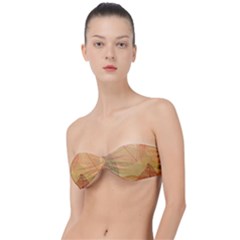 Leaves Patterns Colorful Leaf Pattern Classic Bandeau Bikini Top 