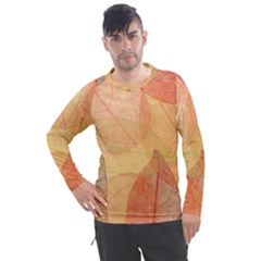 Leaves Patterns Colorful Leaf Pattern Men s Pique Long Sleeve T-Shirt