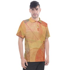 Leaves Patterns Colorful Leaf Pattern Men s Polo T-Shirt