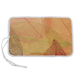 Leaves Patterns Colorful Leaf Pattern Pen Storage Case (L)