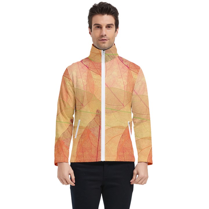 Leaves Patterns Colorful Leaf Pattern Men s Bomber Jacket