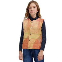 Leaves Patterns Colorful Leaf Pattern Kid s Button Up Puffer Vest	