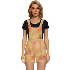 Leaves Patterns Colorful Leaf Pattern Short Overalls