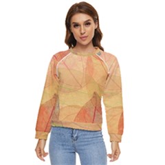 Leaves Patterns Colorful Leaf Pattern Women s Long Sleeve Raglan T-Shirt