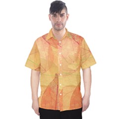 Leaves Patterns Colorful Leaf Pattern Men s Hawaii Shirt