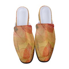 Leaves Patterns Colorful Leaf Pattern Women s Classic Backless Heels