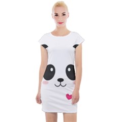 Cute Panda Love Animal Cap Sleeve Bodycon Dress by Ndabl3x