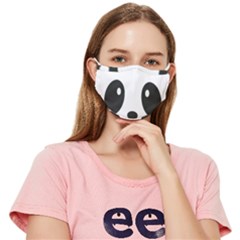 Cute Panda Love Animal Fitted Cloth Face Mask (adult) by Ndabl3x