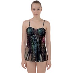 Tribal Elephant Babydoll Tankini Set by Ndabl3x