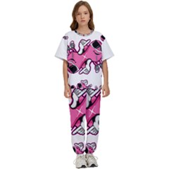 Lovely Inu 1 Kids  T-shirt And Pants Sports Set by posters