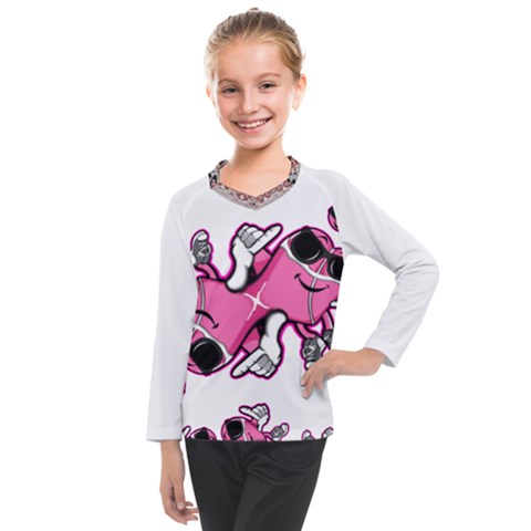 Lovely Inu 1 Kids  Long Mesh T-shirt by posters