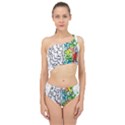 Brain Mind Psychology Idea Drawing Short Overalls Spliced Up Two Piece Swimsuit View1