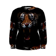 Tiger Angry Nima Face Wild Women s Sweatshirt