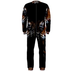 Tiger Angry Nima Face Wild Onepiece Jumpsuit (men) by Cemarart