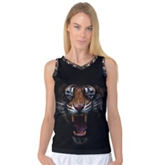 Tiger Angry Nima Face Wild Women s Basketball Tank Top