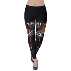 Tiger Angry Nima Face Wild Velvet Leggings