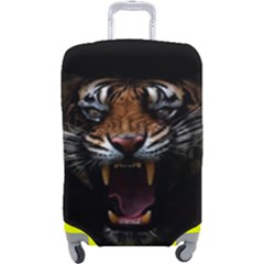 Tiger Angry Nima Face Wild Luggage Cover (Large)