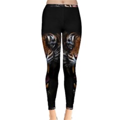 Tiger Angry Nima Face Wild Inside Out Leggings by Cemarart