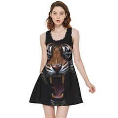 Tiger Angry Nima Face Wild Inside Out Reversible Sleeveless Dress