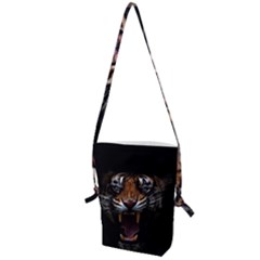 Tiger Angry Nima Face Wild Folding Shoulder Bag