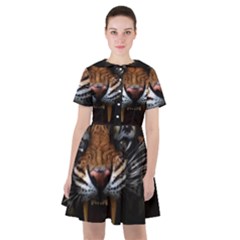 Tiger Angry Nima Face Wild Sailor Dress