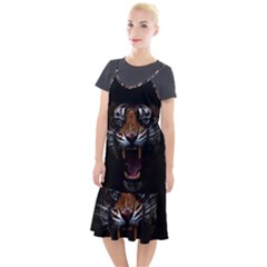 Tiger Angry Nima Face Wild Camis Fishtail Dress