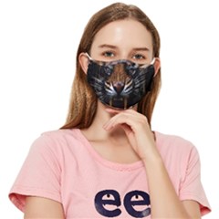 Tiger Angry Nima Face Wild Fitted Cloth Face Mask (Adult)