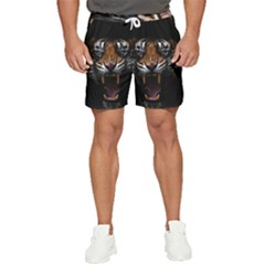 Tiger Angry Nima Face Wild Men s Runner Shorts