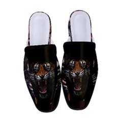 Tiger Angry Nima Face Wild Women s Classic Backless Heels