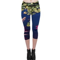 Koi Fish Carp Capri Leggings 