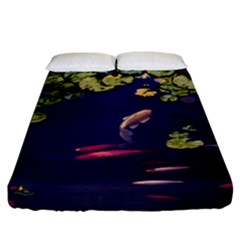 Koi Fish Carp Fitted Sheet (california King Size)