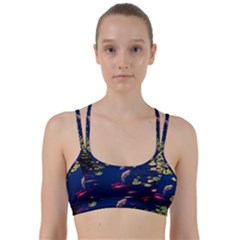 Koi Fish Carp Line Them Up Sports Bra