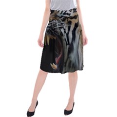 Angry Tiger Roar Midi Beach Skirt