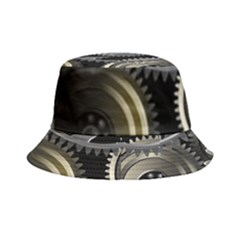 Abstract Style Gears Gold Silver Bucket Hat by Cemarart