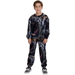 Angry Tiger Roar Kids  Sweatshirt Set by Cemarart