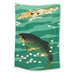 Japanese Koi Fish Large Tapestry