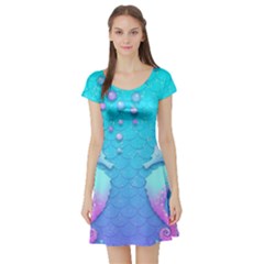 Seahorse Short Sleeve Skater Dress