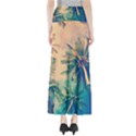 Palm Trees Beauty Nature Clouds Summer Full Length Maxi Skirt View2