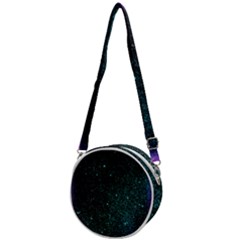 Abstract Effect Gold Led Light Pink Purple Red Crossbody Circle Bag by Cemarart
