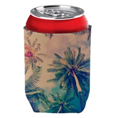 Palm Trees Beauty Nature Clouds Summer Can Holder