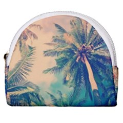 Palm Trees Beauty Nature Clouds Summer Horseshoe Style Canvas Pouch