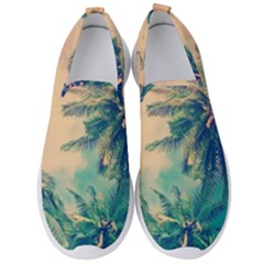 Palm Trees Beauty Nature Clouds Summer Men s Slip On Sneakers by Cemarart