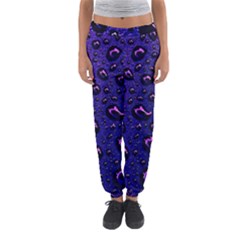 Purple Waterdrops Water Drops Women s Jogger Sweatpants