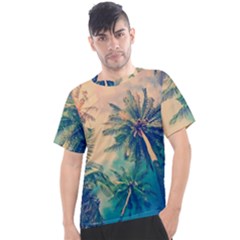 Palm Trees Beauty Nature Clouds Summer Men s Sport Top by Cemarart