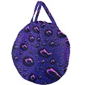 Purple Waterdrops Water Drops Giant Round Zipper Tote View2