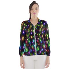 Star Colorful Christmas Abstract Women s Windbreaker