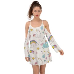 Unicorn Diamond Rainbow Shooting Star Boho Dress by Grandong